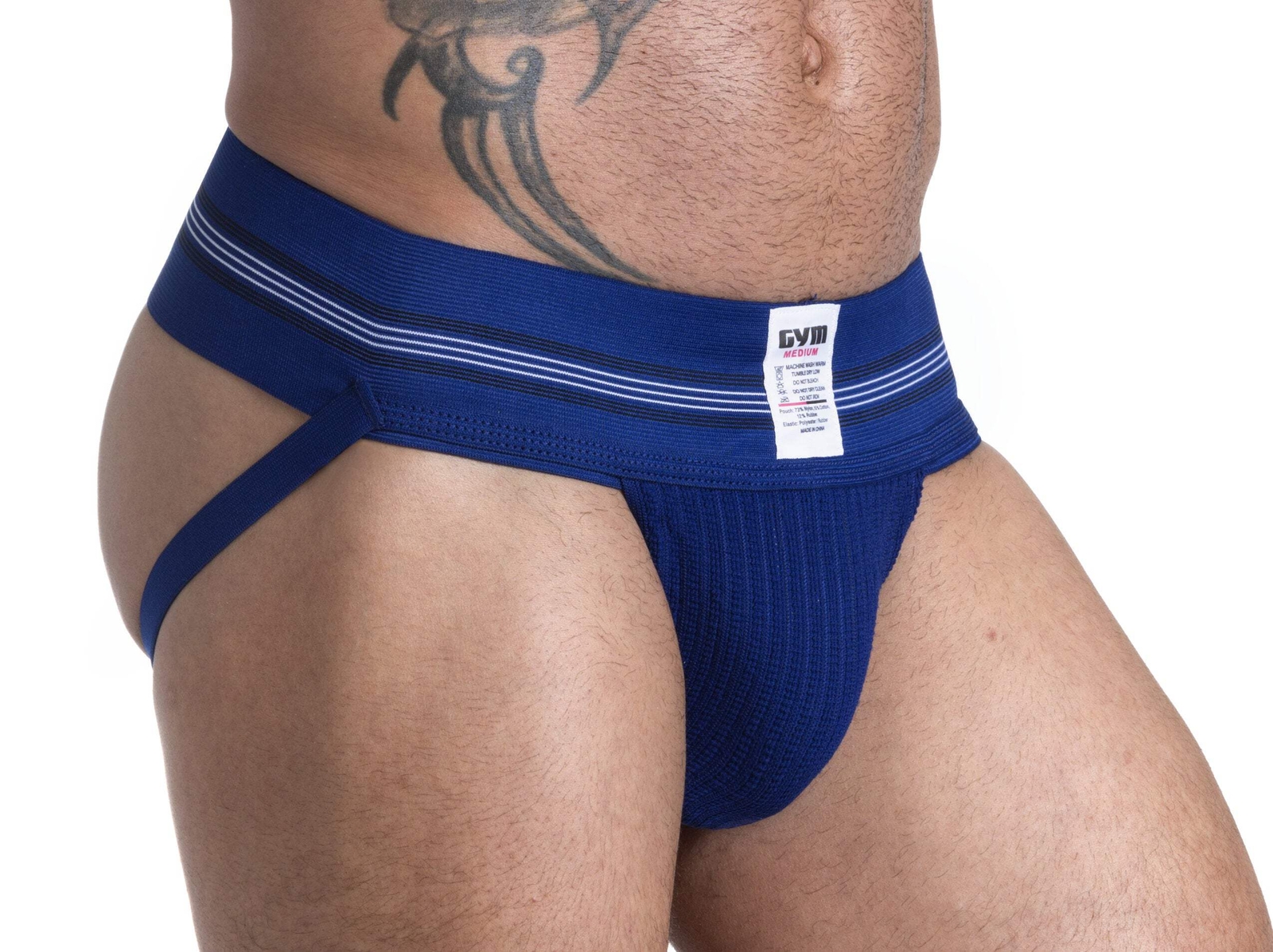 GYM Old School 2.0 Jockstrap with 3″ Waistband (1-Pack)