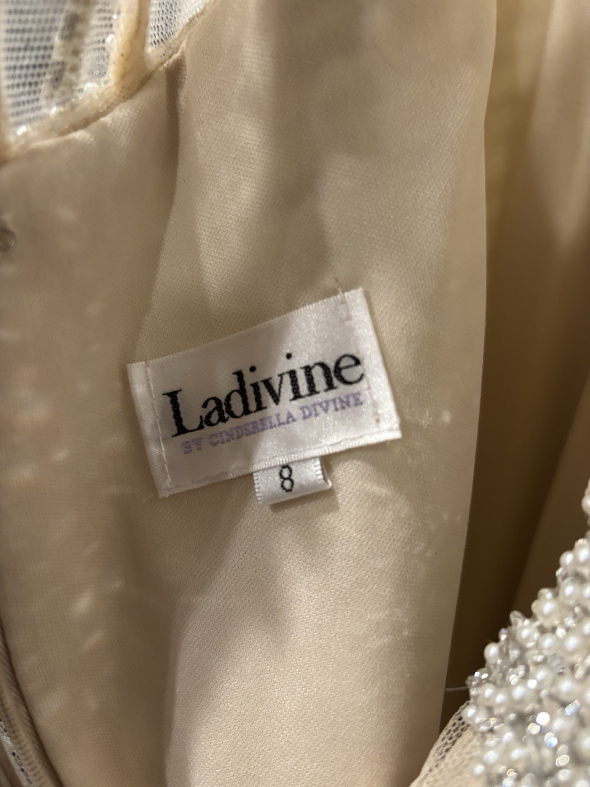Ladivine By Cinderella Divine Corset Beaded Formal Dress