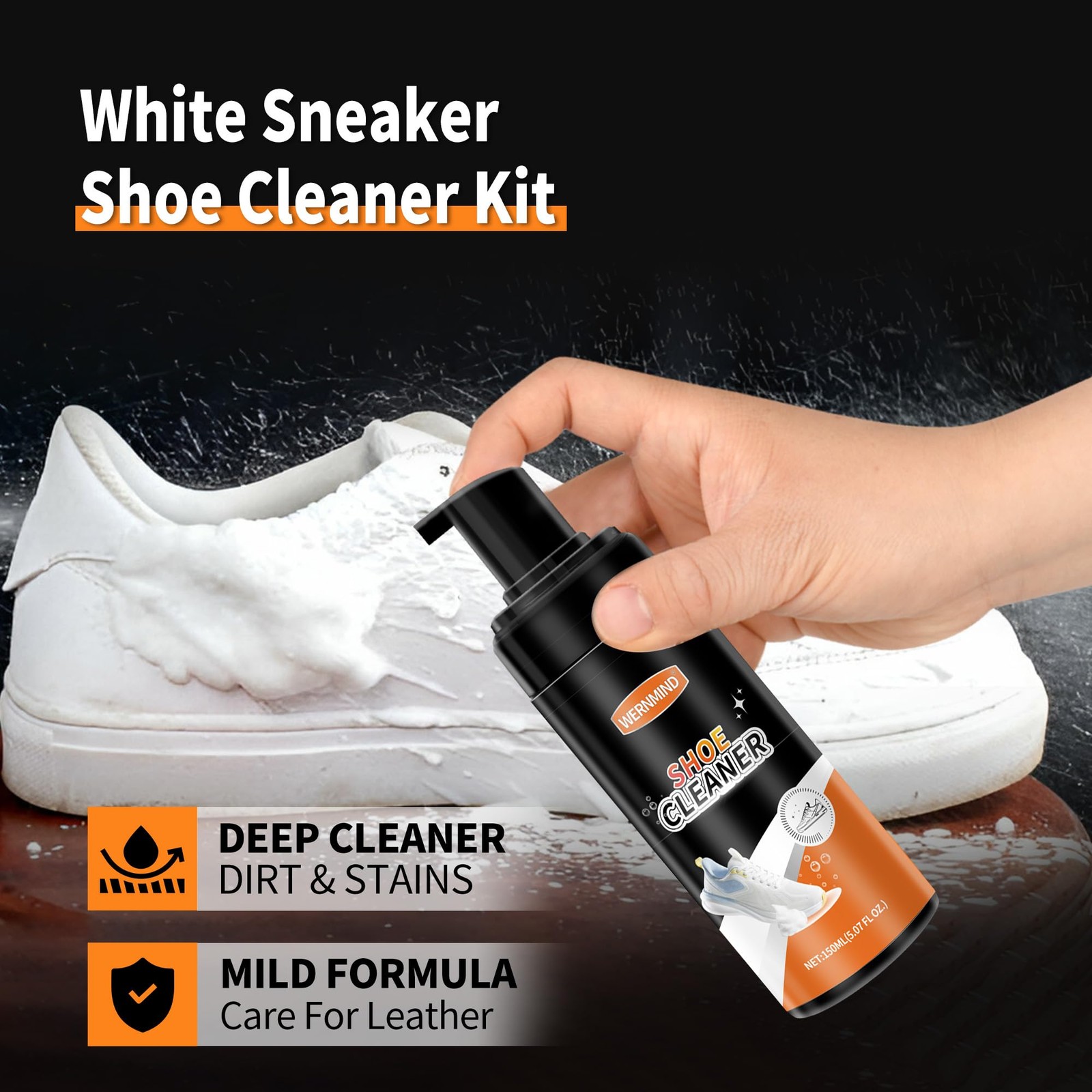 Sneaker Cleaner Kit Sole Bright Whitener Marker White Shoe Polish
