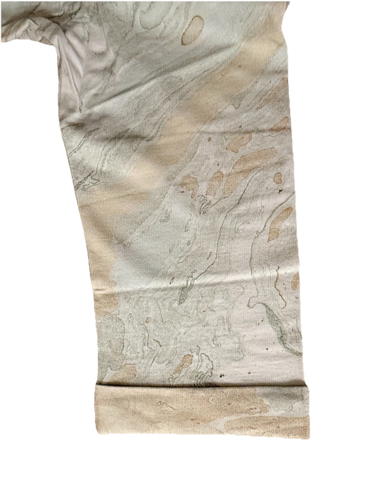 NWT J. Jill Pure Jill Marble Print Top 3/4 Sleeve Sage Green Multi L