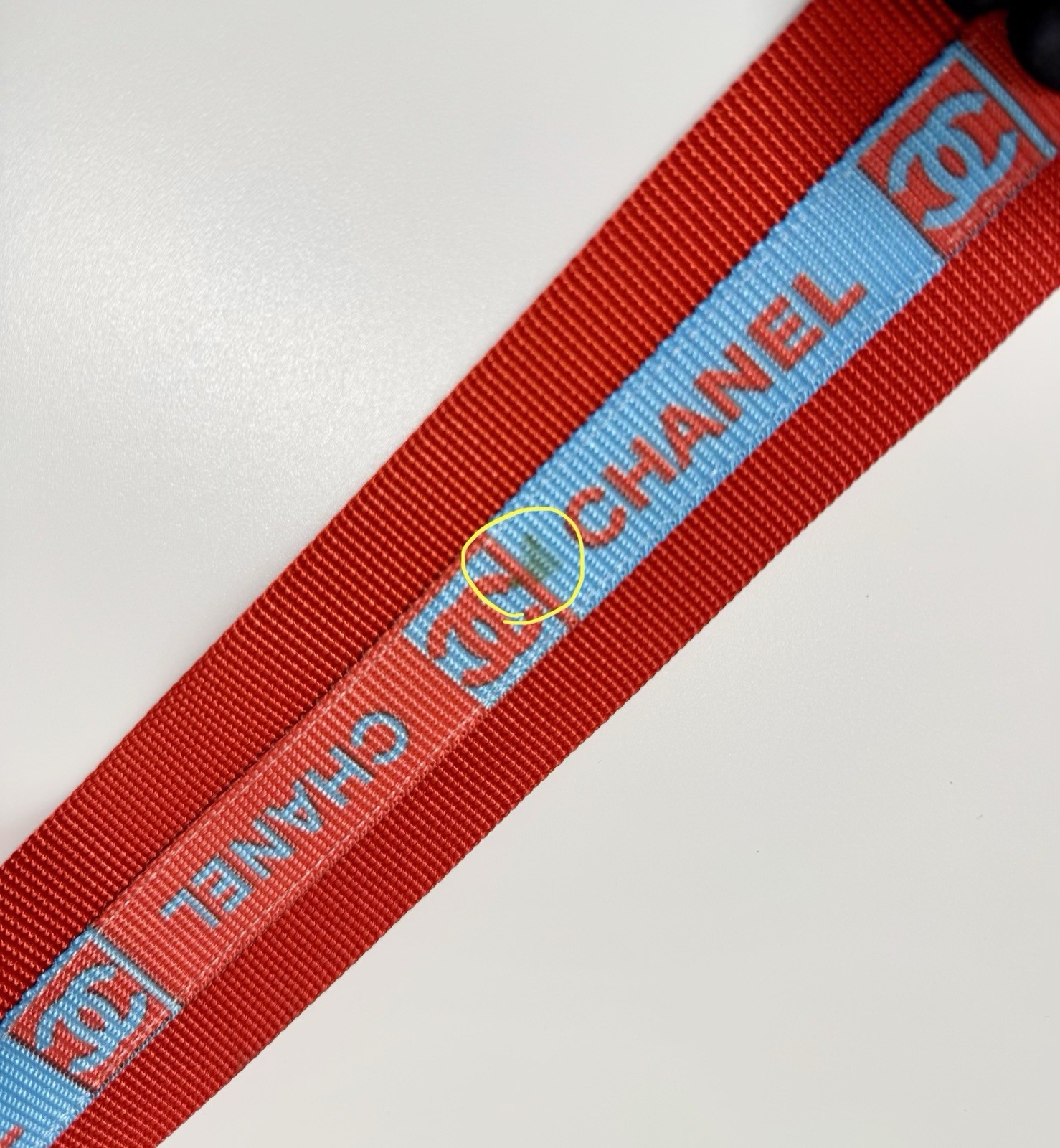 Chanel Sport Line Red Blue Medium Crossbody Vintage Unisex Canvas Nylon CC Logo
