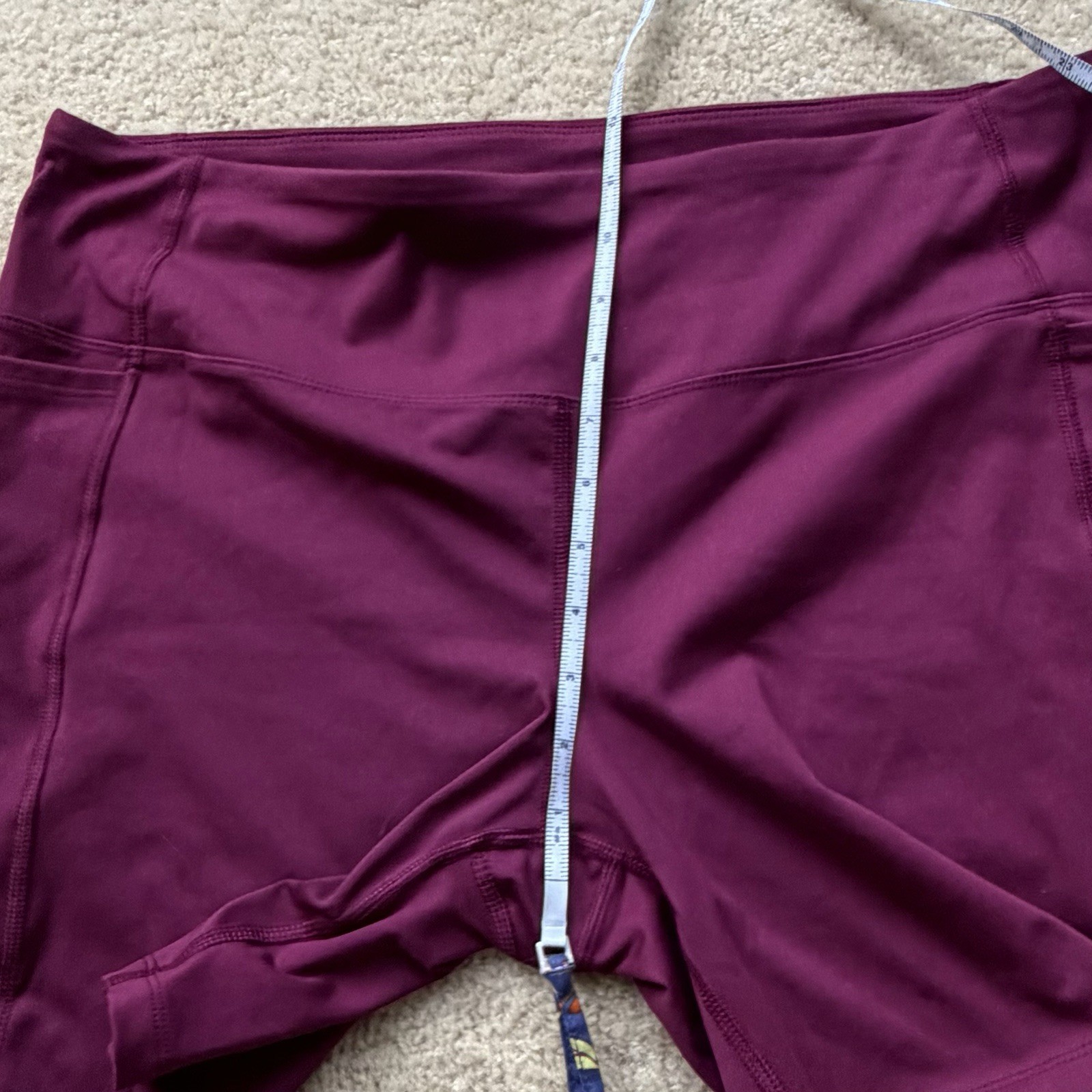 NWT Athletic Works Women’s Cranberry Red Yoga Bike Exercise Shorts – 3XL (22)