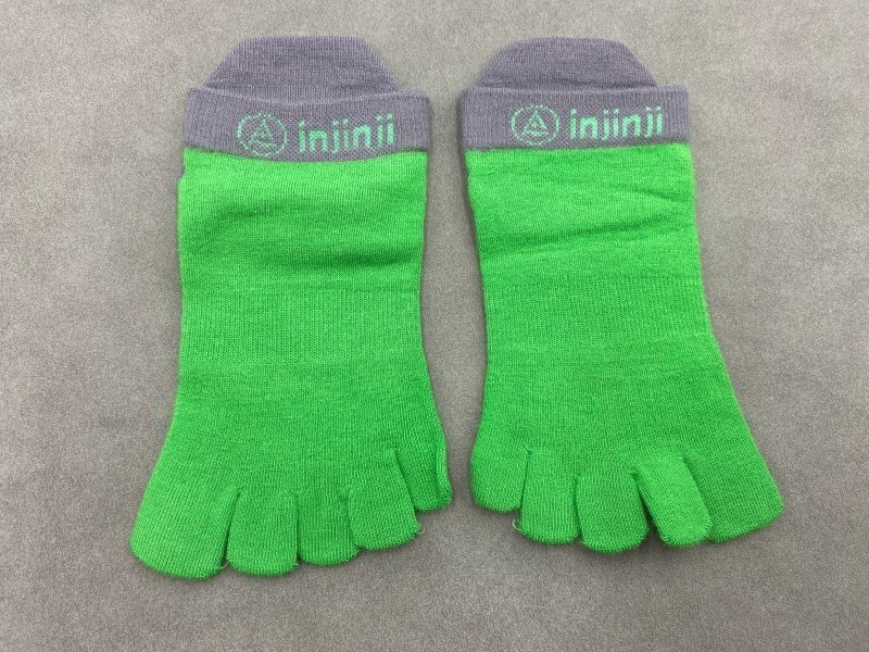 3 Pairs Injinji Women Performance Lightweight Thin No Show Toe Socks Size S