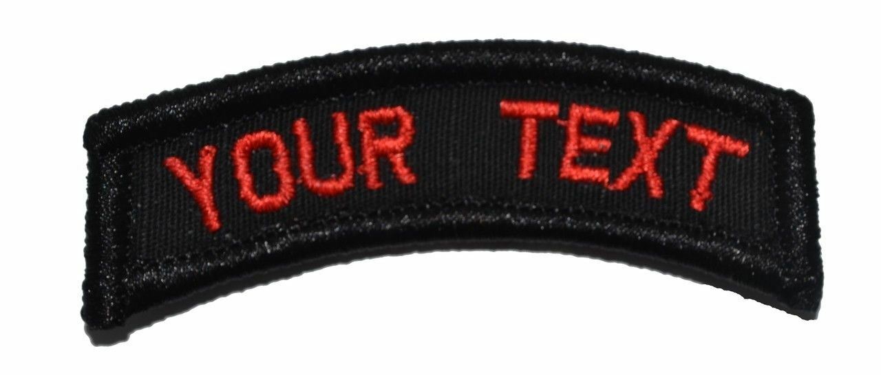 CUSTOMIZED Tab Military/ Patch with Hook and Fastener – Multiple Colors