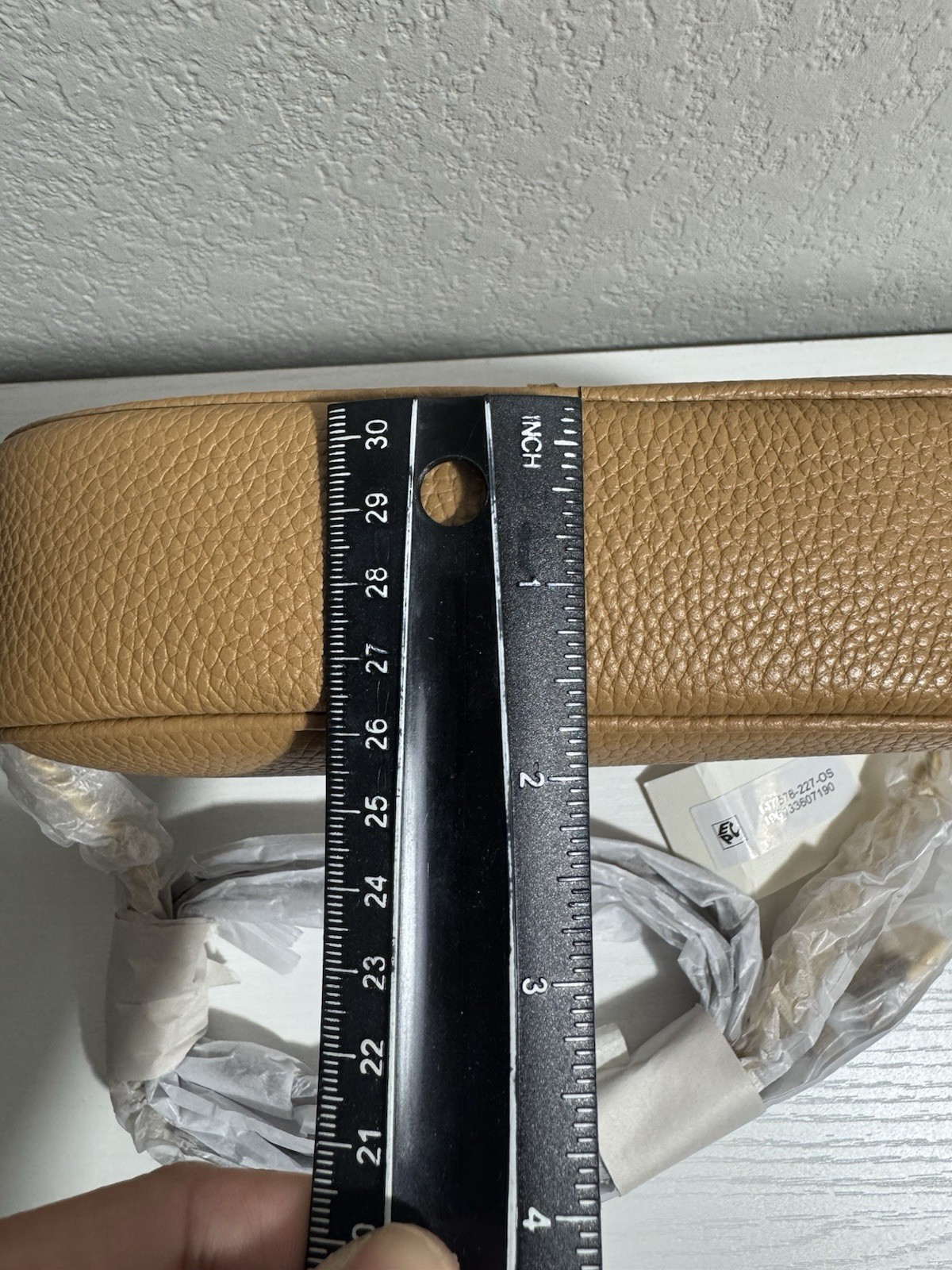 Tory Burch Mcgraw Camera Bag Tiramisu Pebbled Leather