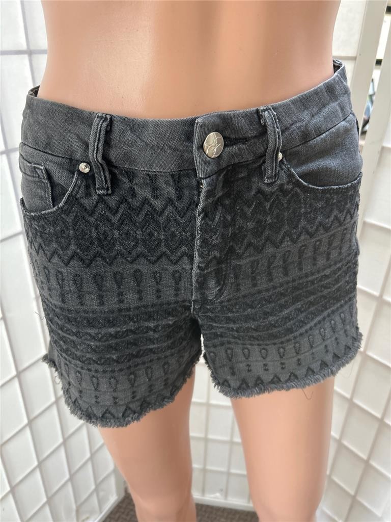 Women’s Jessica Simpson 27 Charcoal Black Uptown High Rise Shorts