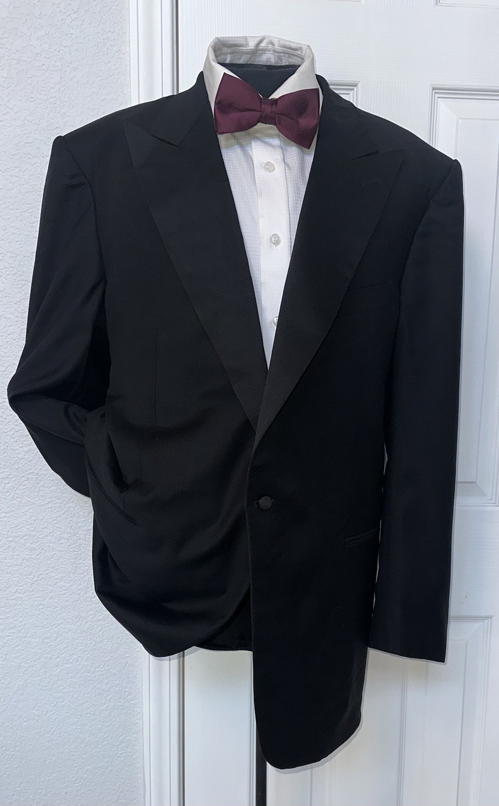 Superb Ermenegildo Zegna One Button Peak Lapels Men Tuxedo Jacket 50 R