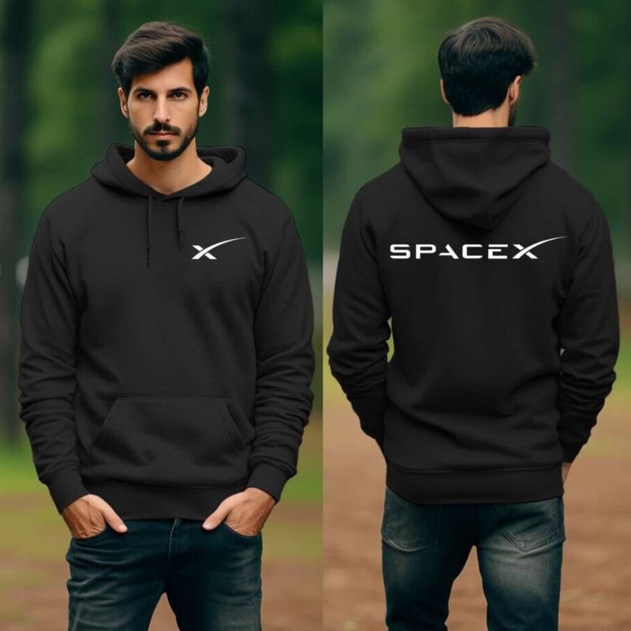 Tesla Motor Elon Musk SpaceX Cyber Truck Space X Gildan Hoodie Hooded Sweatshirt
