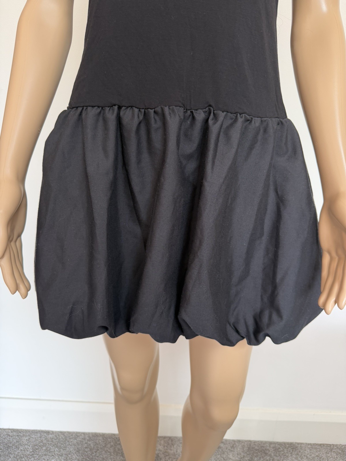 Urban Outfitters Kimchi Blue Bandeau Bubble Mini Dress – Black Size XL RRP: £29