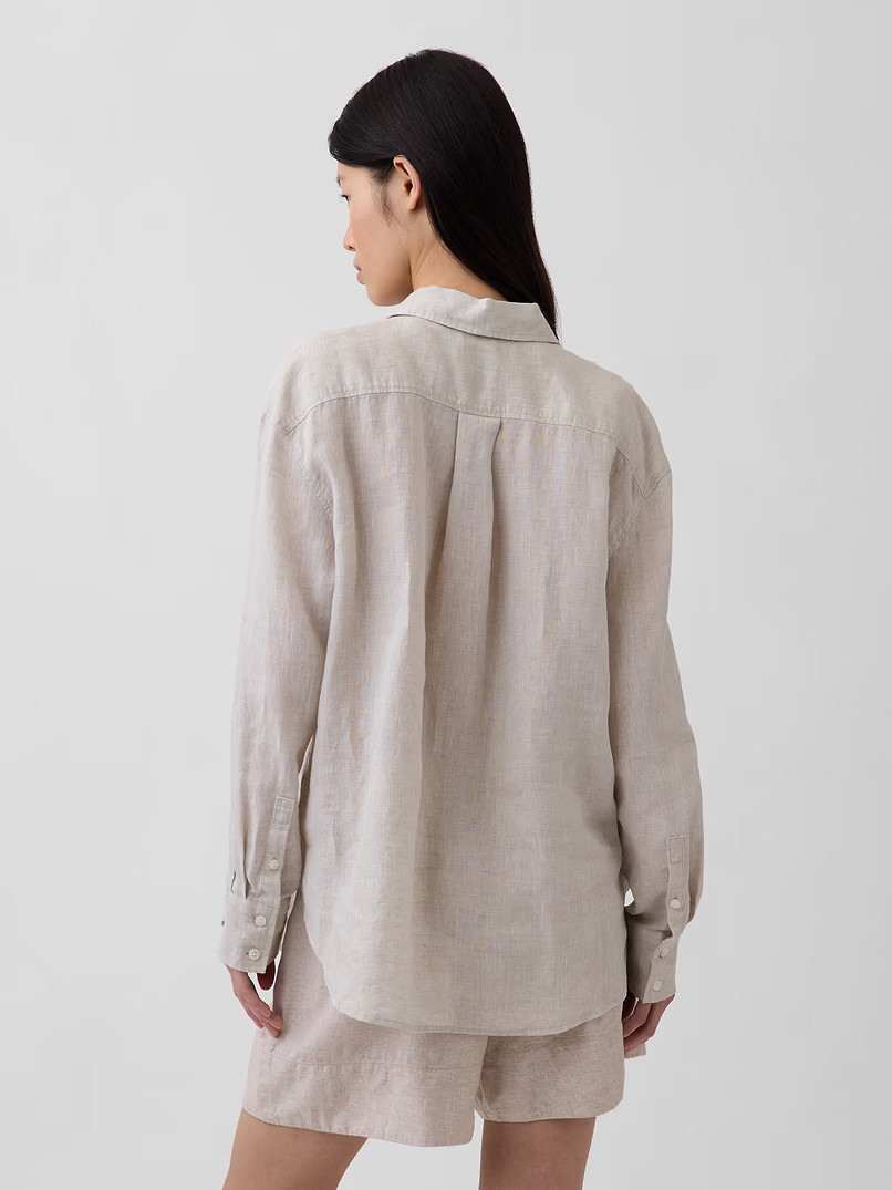 GAP – 100% Linen Oversized Shirt – Sale Off
