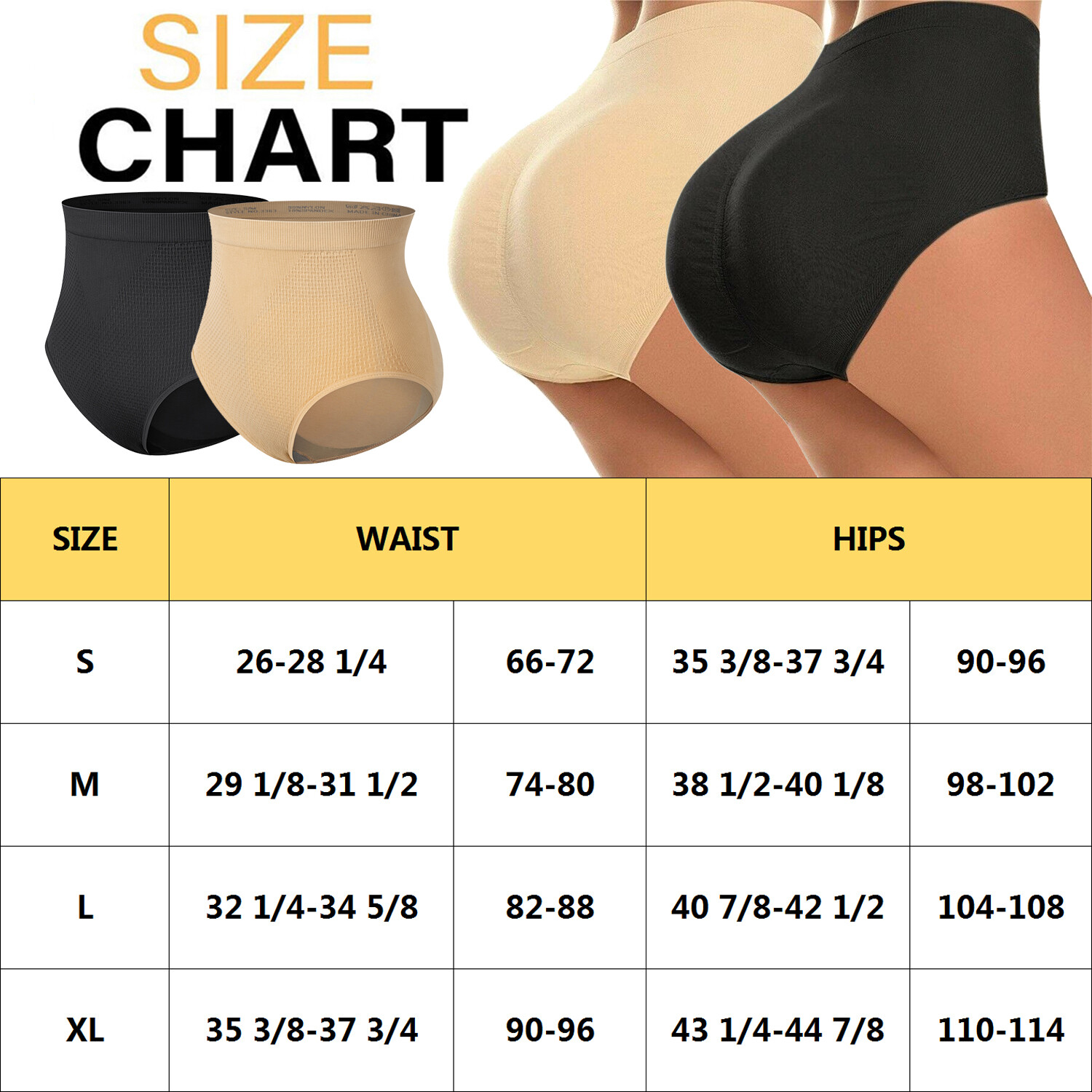 FAKE ASS Padded Butt Lifter Underwear Pants Hip Enhancer Push Up Body Shaper US