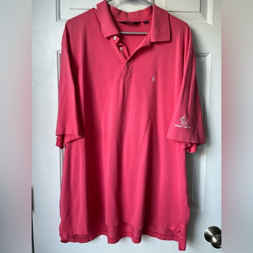 Polo Golf Ralph Lauren Mens Golf Polo Salmon Pink XXL