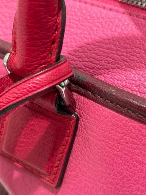Loewe Amazona 28 Anagram Boston Handbag Leather bag Pink Silver Hardware 11.4in