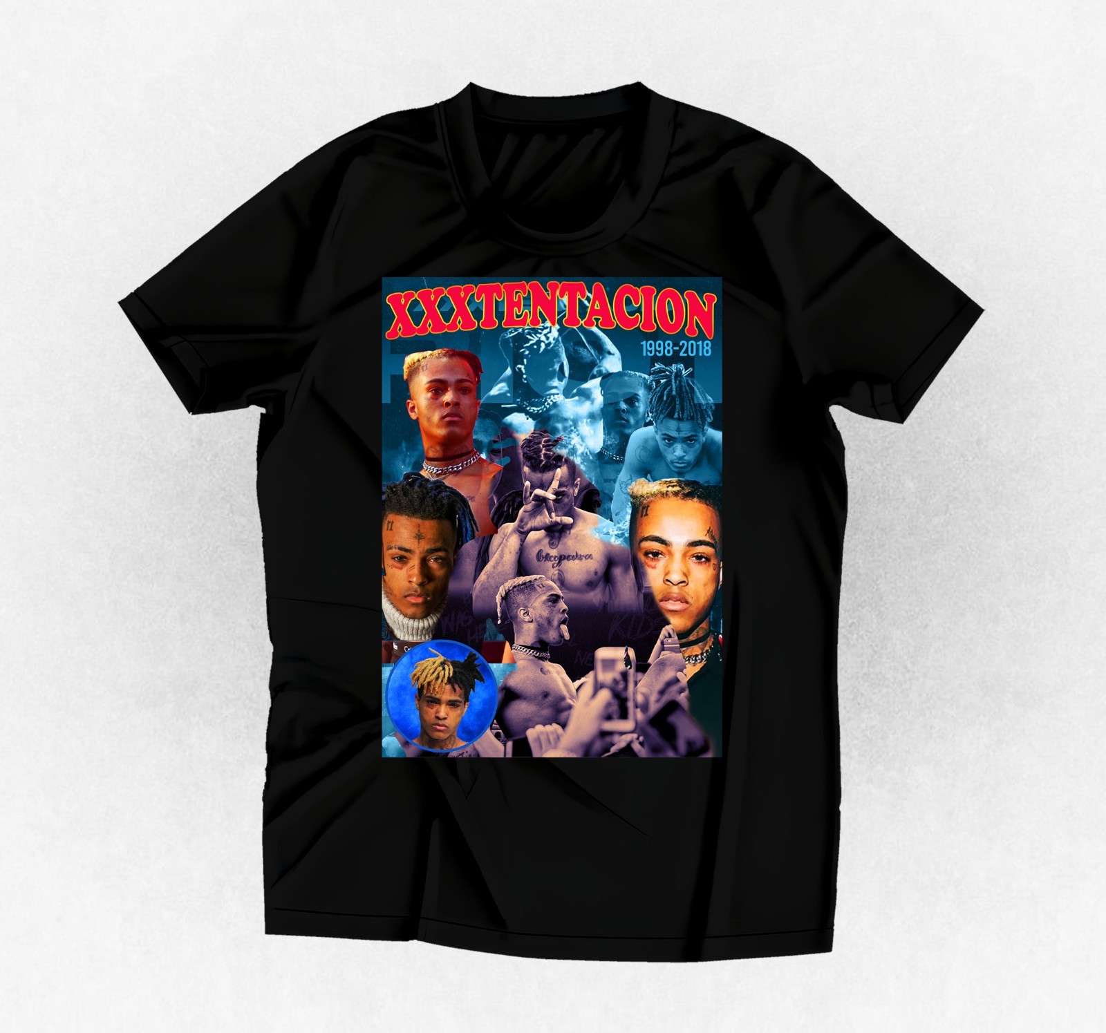 Rapper XXXTENTACION graphic t-shirt black or any color and size you choose