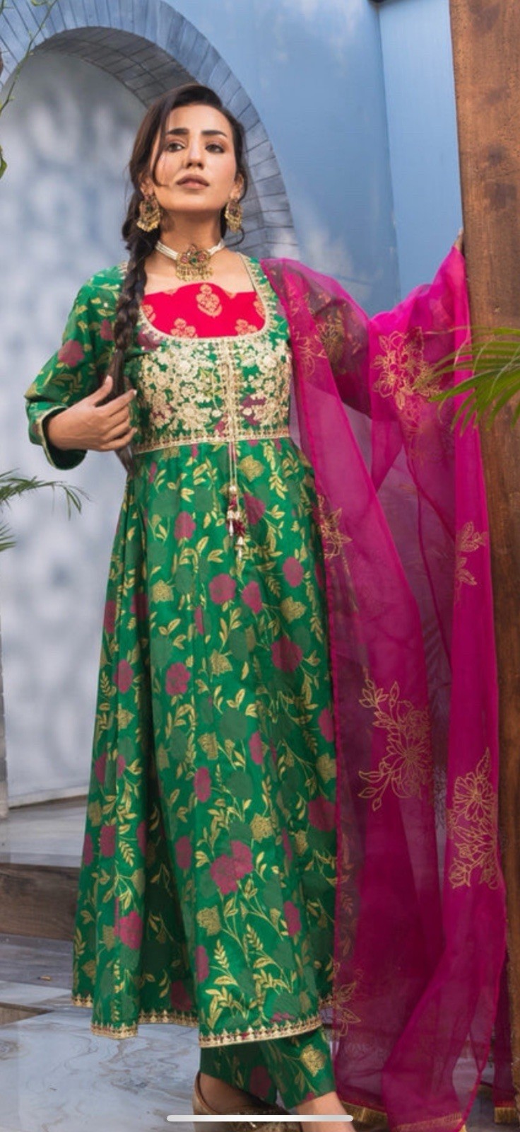 Pakistani Women Girls Teens Shalwar Kameez Dipatta Eid Ramadan 3 Pc Size Medium