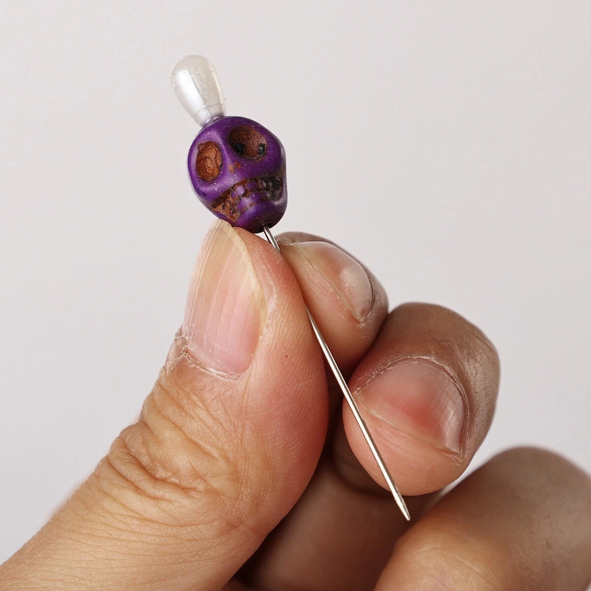 1set Skull Head Pattern Pins Evil Voodoo Curse Needles Voodoo Doll Accessories
