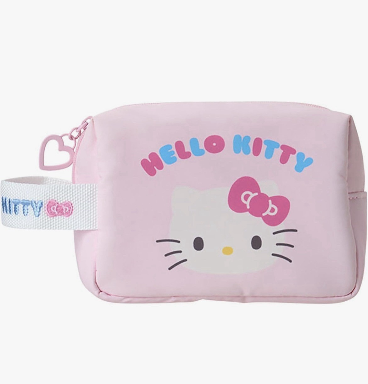 💄💗Hello Kitty Cosmetic Pouch Zipper Makeup Bag Sanrio Pink Travel Japan💗💄