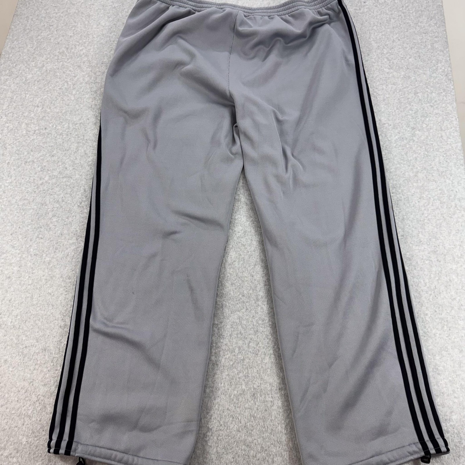 Adidas Pindot Track Pants Mens 4XLT Gray Fleece Elastic Waist Athletic Gym NEW