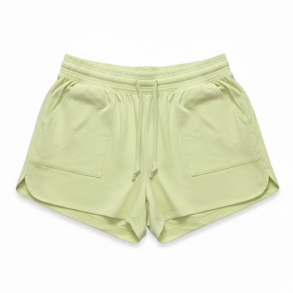 Athletic Works Womens ButterCore Soft Gym Shorts Lime Green XXL
