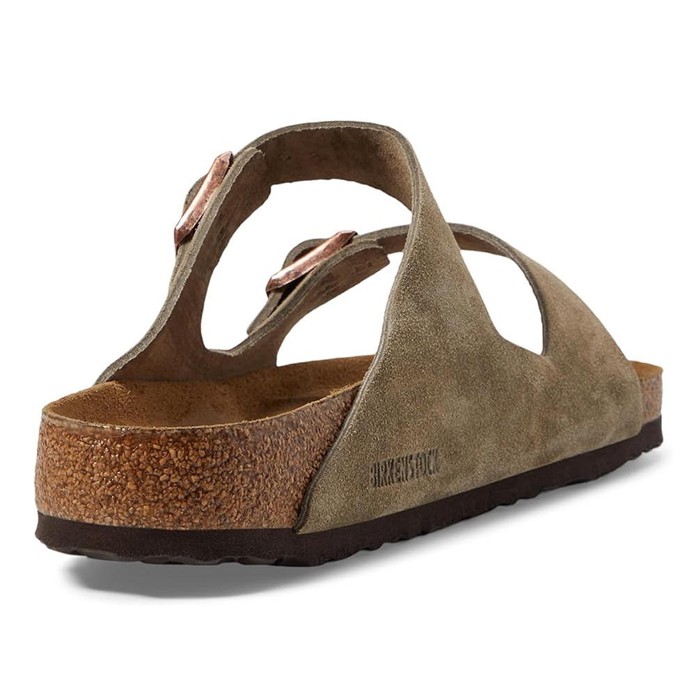 Birkenstock Arizona Taupe Classic Suede Soft Footbed Sandals Women’s Shoes