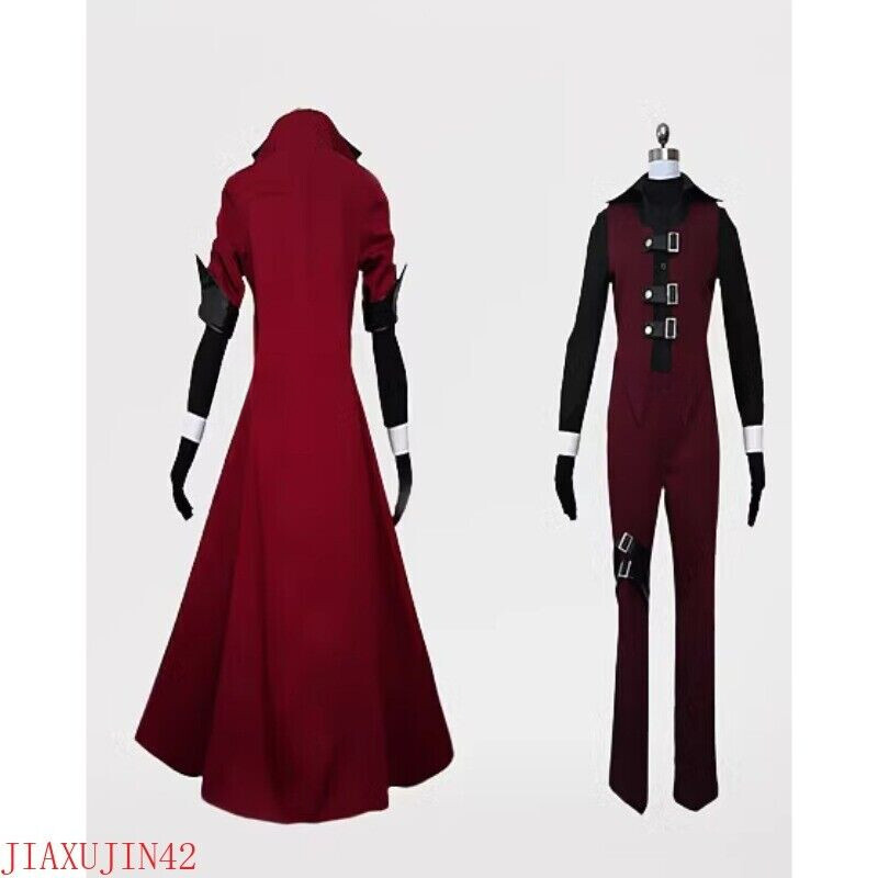 DMC 3 Dante Anime Cosplay Costume Halloween Red Trench Coat Vest Pants Full Set