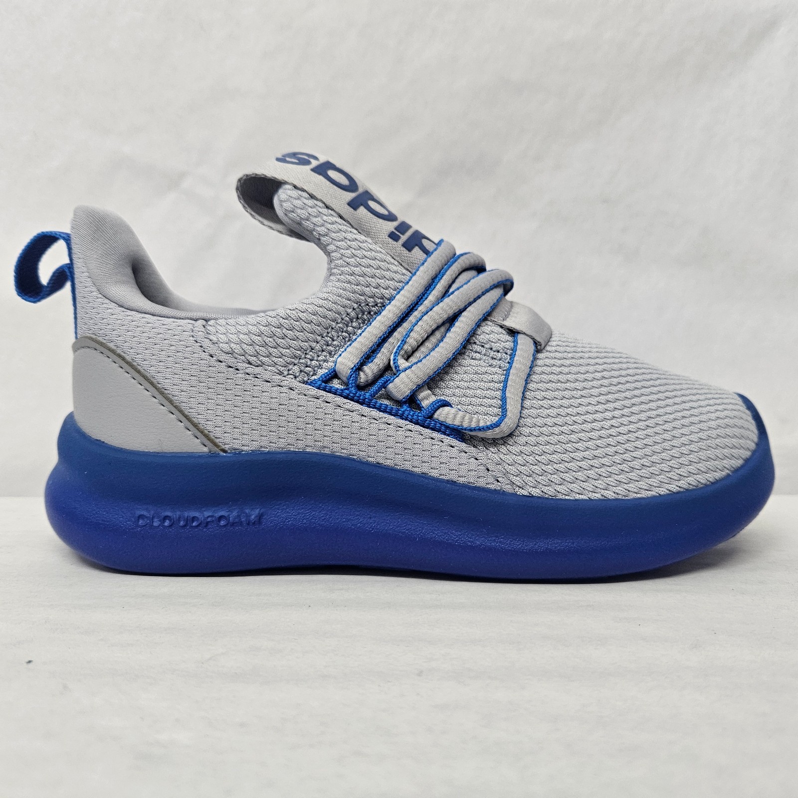 Adidas Lite Racer Adapt 7.0 K Athletic Sneakers JS5016 Grey Blue Kids Size 11K