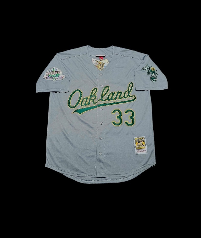 Jose Canseco Oakland A’s Jersey Throwback 1989 With Battle Of The Bay Patch SALE
