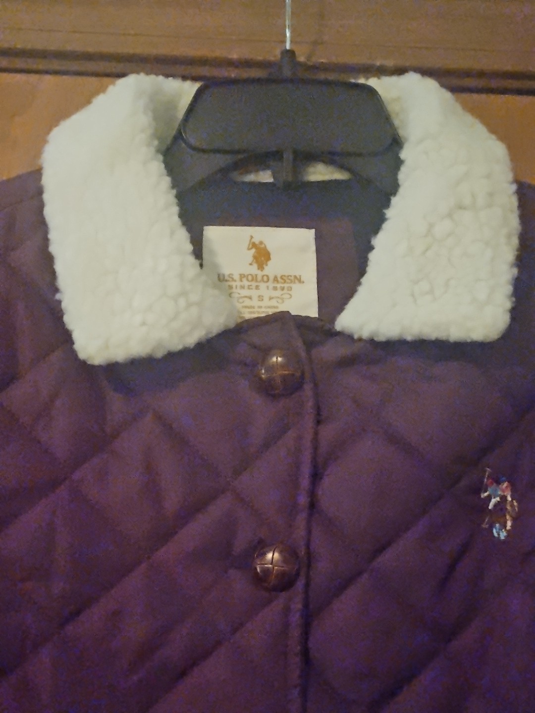 US Polo Assn Women’s Puffer Jacket Lightweight, Small NWT