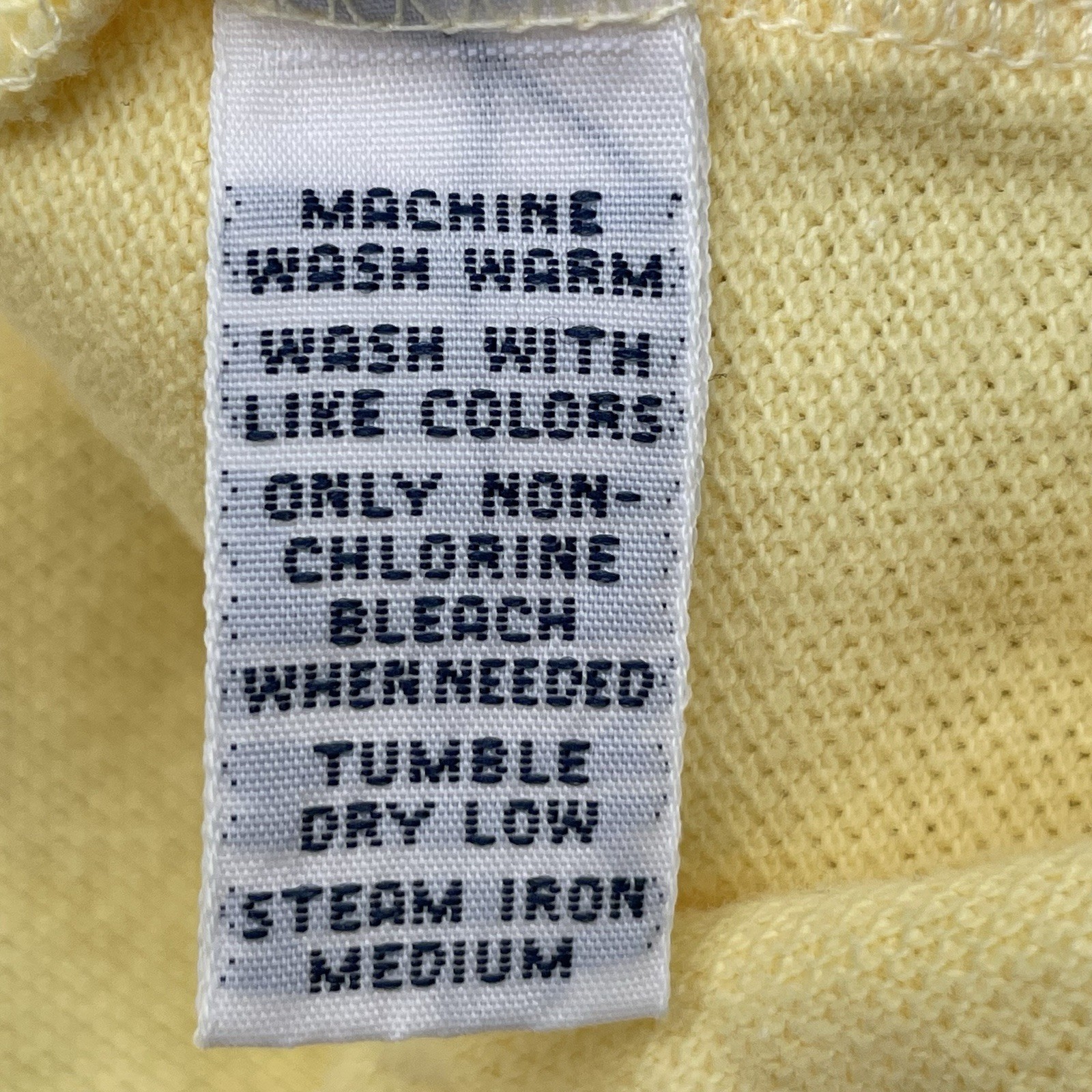 Vintage Polo Ralph Lauren Shirt Men Size XL Yellow Blue Pony Short Sleeve Preppy
