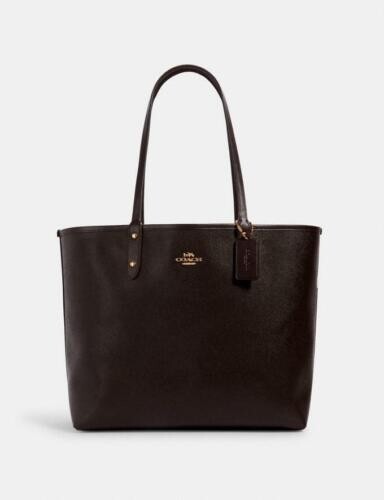 COACH Reversible City Tote In Printed Coated Canvas with Stripe Star Print NWT
