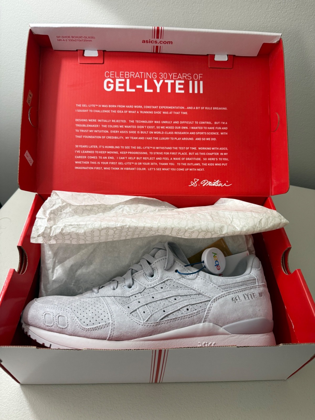 ASICS GEL-LYTE III OG PIEDMONT GREY MENS 10.5