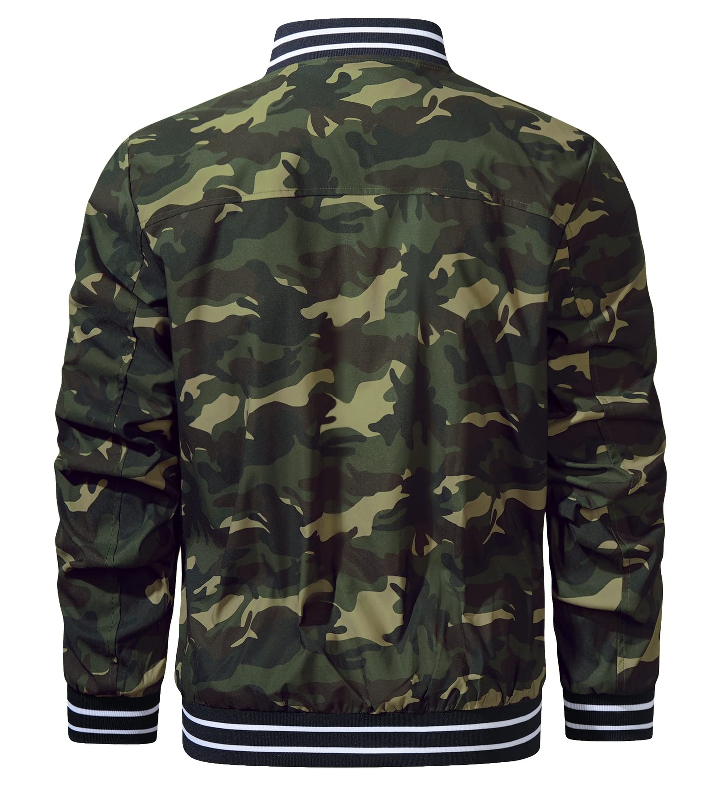 Full Zip Bomber Jackets Men’s Casual Military Jacket Pilot Flying Coats Outwear
