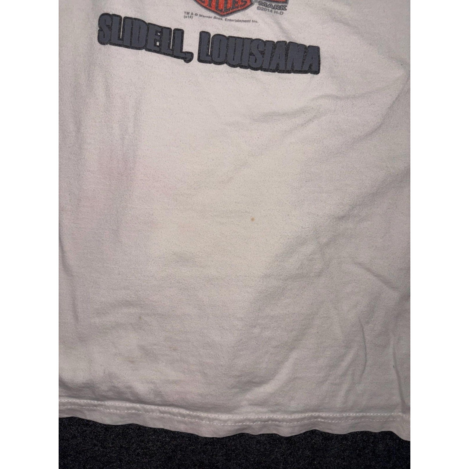 Harley Davidson Shirt XL Looney Tunes Daffy Duck Northshore Slidell Thrashed