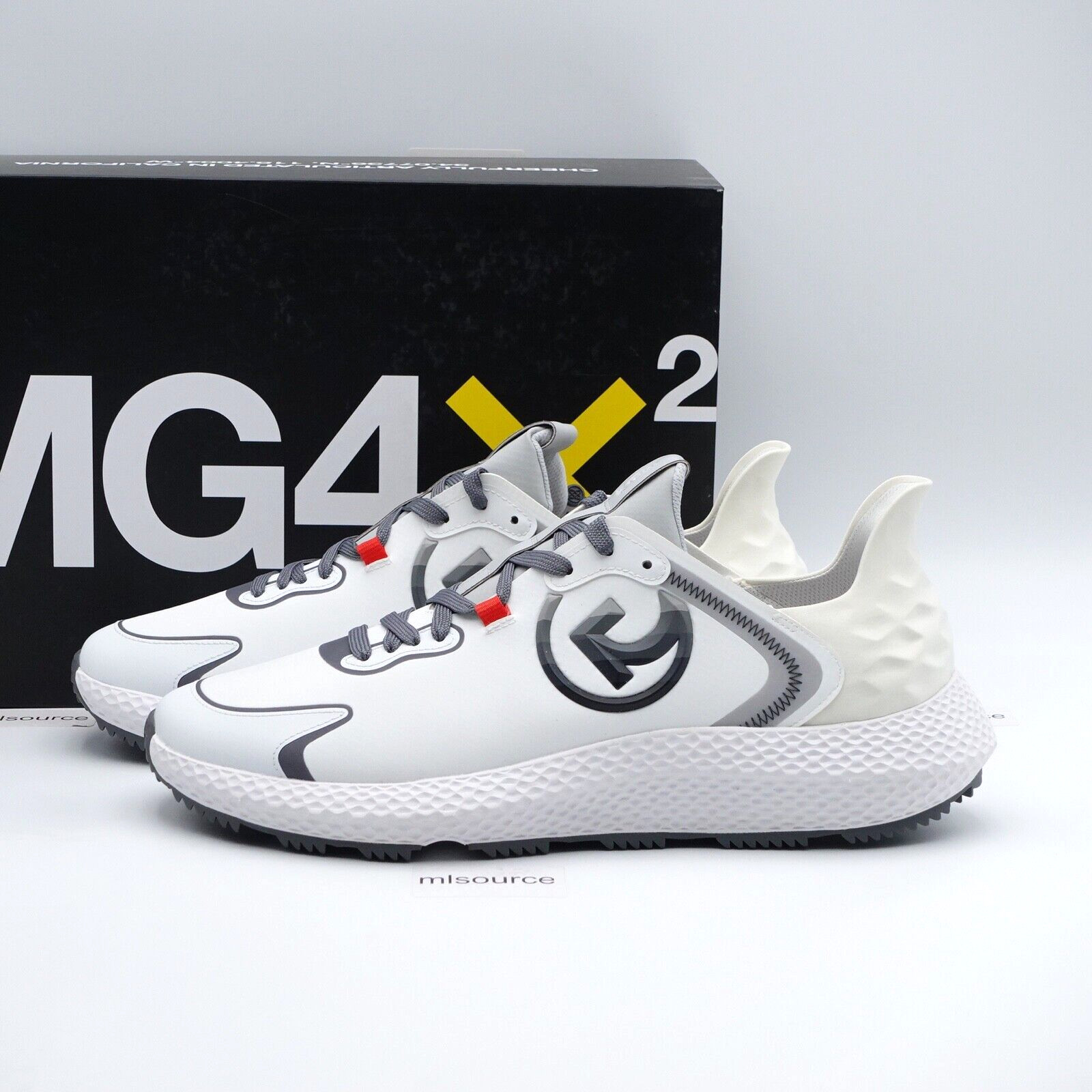 Size 9.5 Men’s G/FORE MG4X2 Quarter G Cross Training Golf Shoes G4MF23EF45-SNO