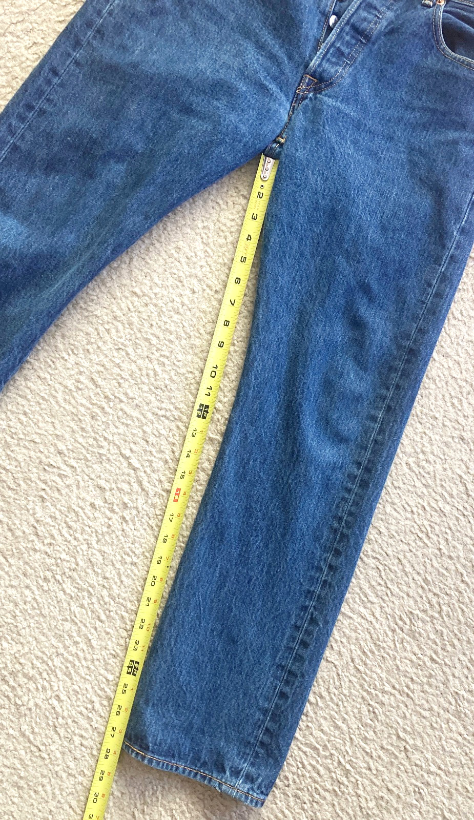 Levis 501 Jeans Men Size 32×30 Denim Blue Straight Leg Button Fly