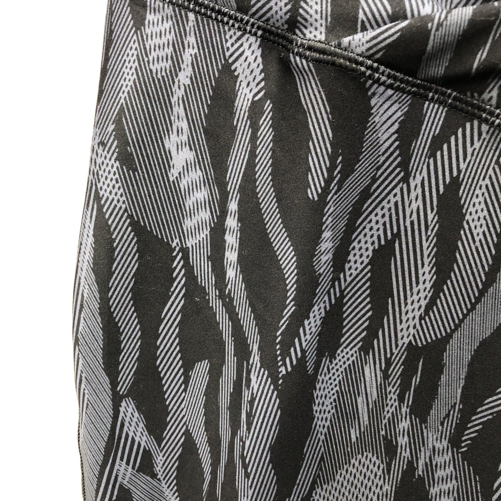 Athletic Works Leggings XXL Gray Black Pattern Workout Exercise