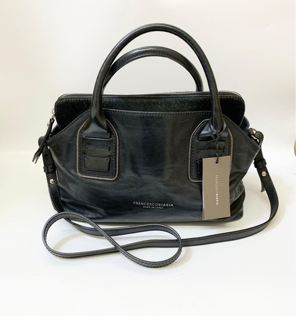 4112 Excellent Condition FRANCESCOBIASIA 2Way Bag Made in Italy