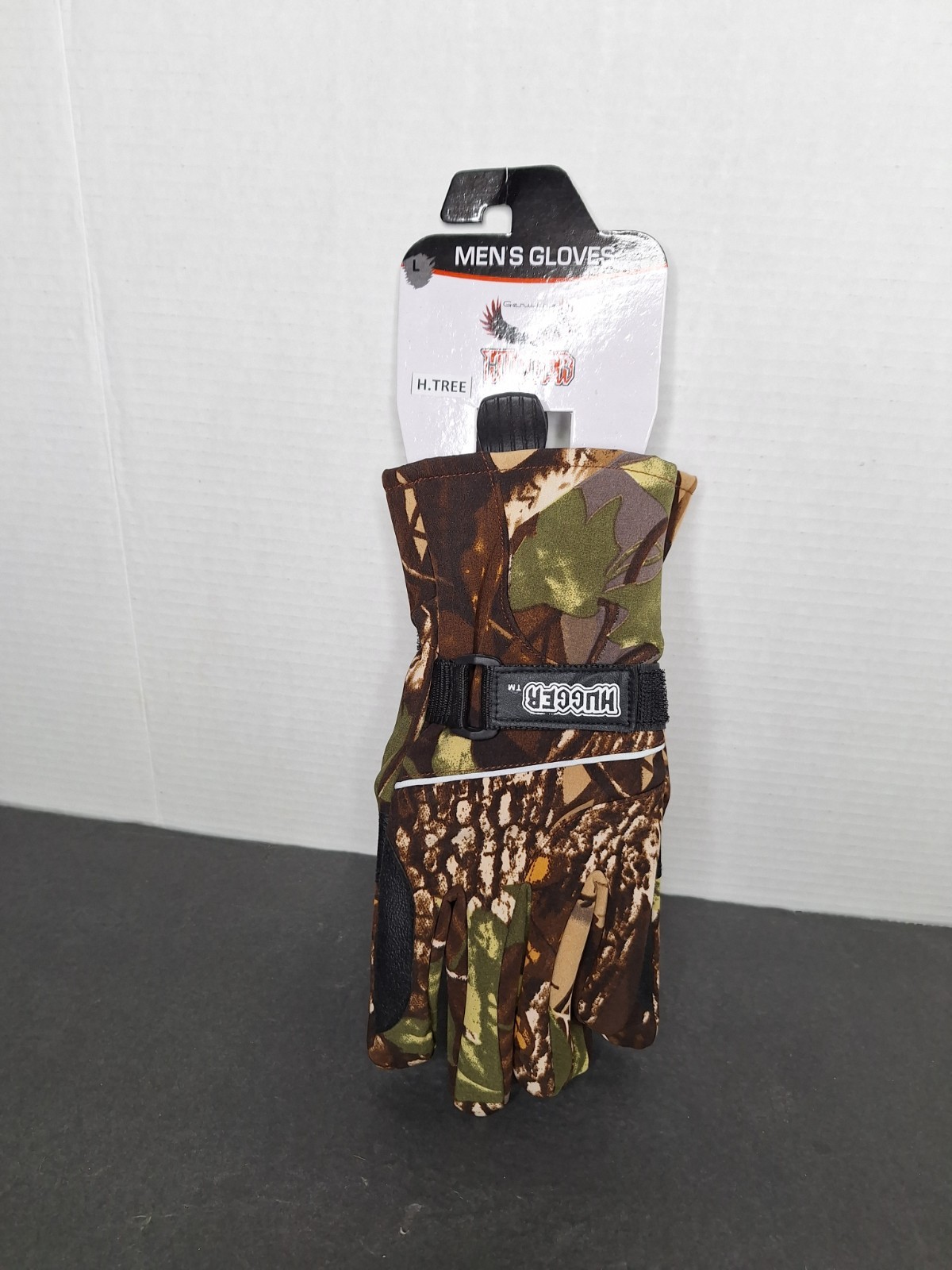 H-Tree Hugger Men’s Camo Gloves Size L For Motorcycle Riding, Hunting, & Hiking