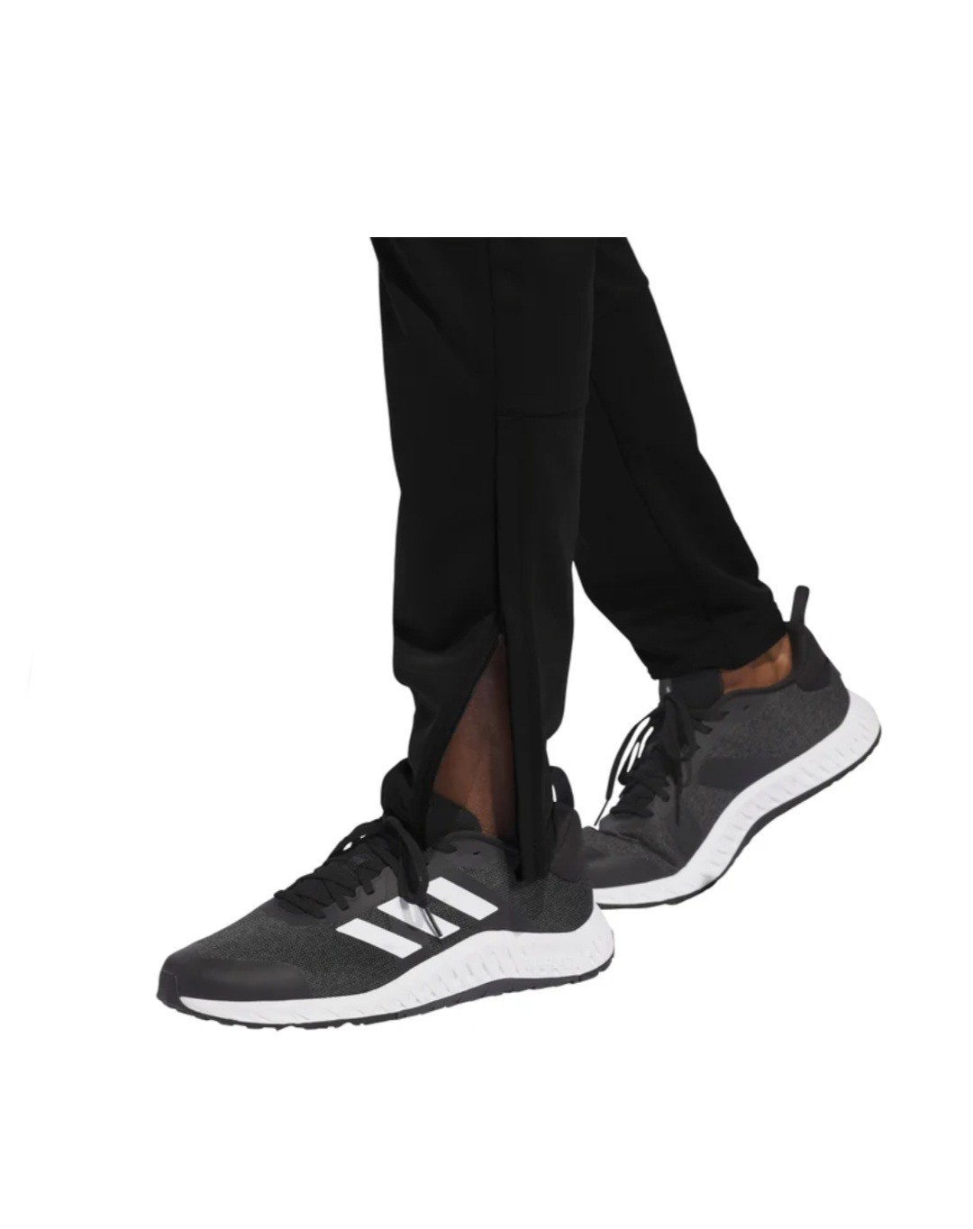 NWT Adidas Men’s Track Pant Tricot Ankle Zip Recycled Polyester Black KD3638 M