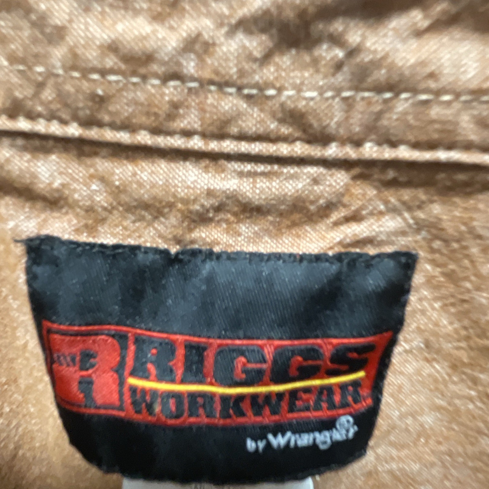Riggs Workwear by Wrangler Men’s 3XT Brown SS Button-Up Shirt Pockets