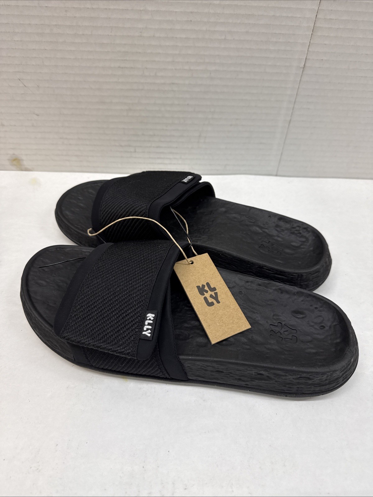 Kelly Slater KLLY Men’s Slides Black/Black NEW With Tags