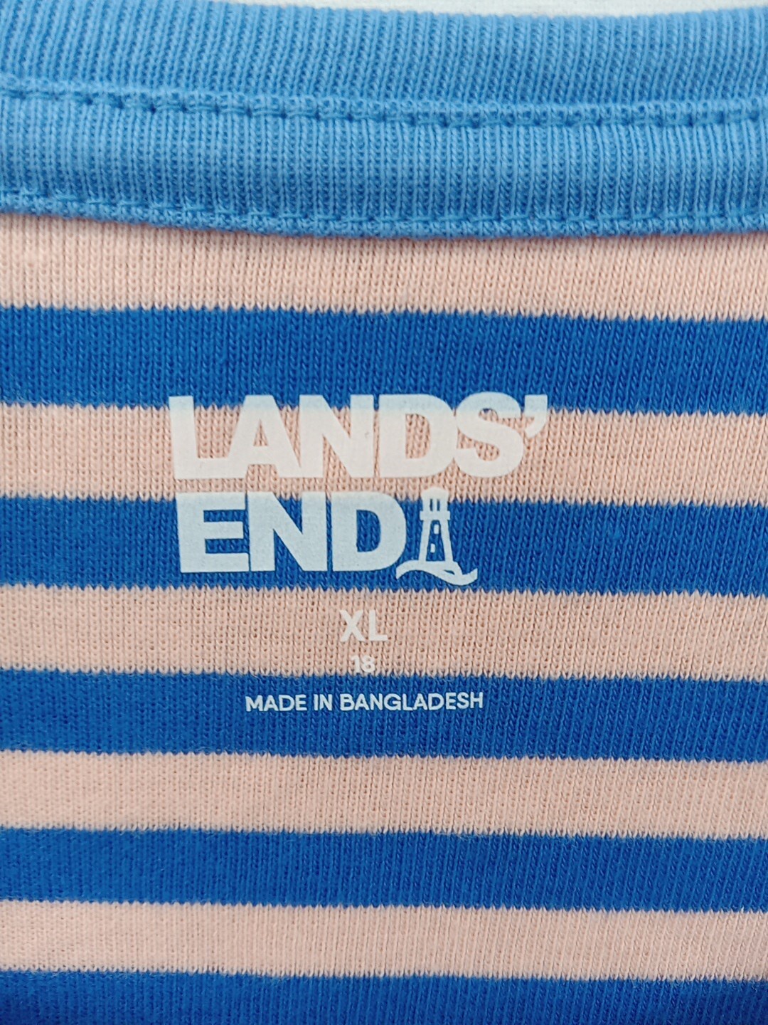 Lands End XL Ladies Striped Tee