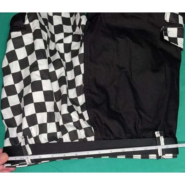 Almost Famous Checkerboard Jogger Pants | Y2K Streetwear Moto Racer Black White