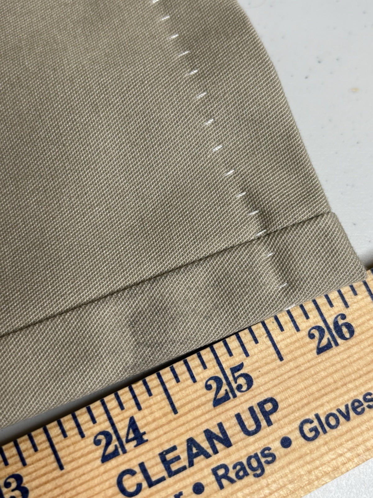 Cintas Comfort Flex Beige Cargo Work Pant Size 48 #270-62 Relaxed Fit Polyester