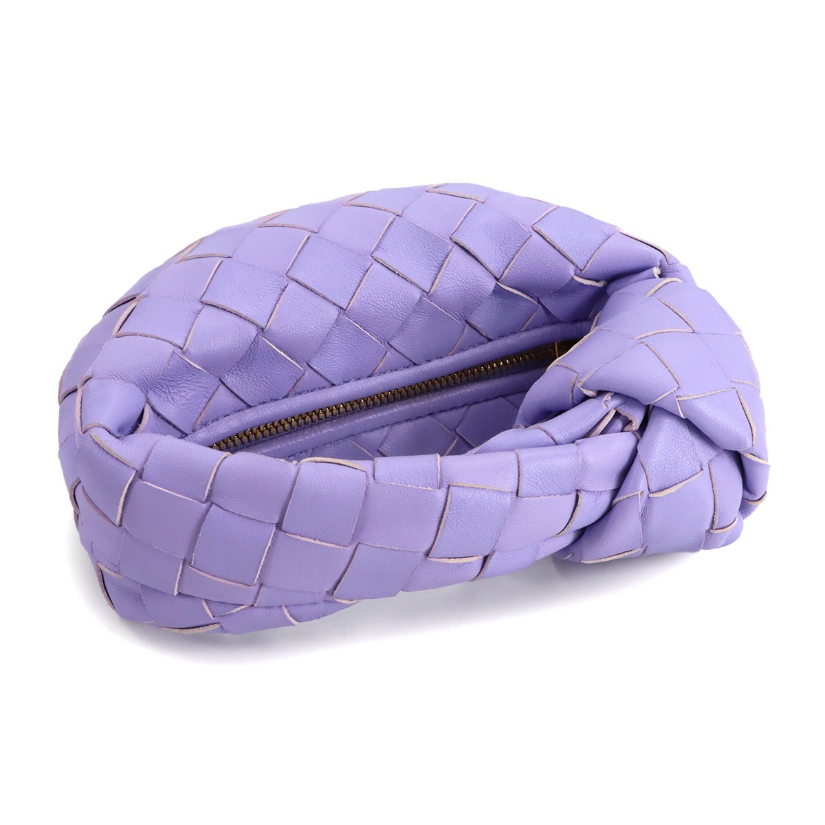 BOTTEGA VENETA Intrecciato Candy Jodie Hand Bag Lether Amethyst 90316569