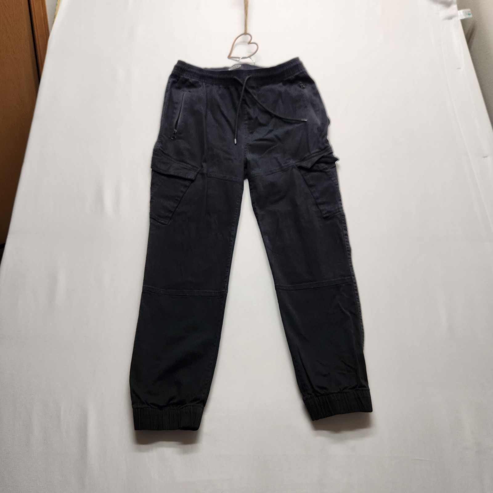 ⭐️WXYZ Los Angeles Black Cargo Jogger Pants Men’s Size M Cotton Stretch Gorpcore