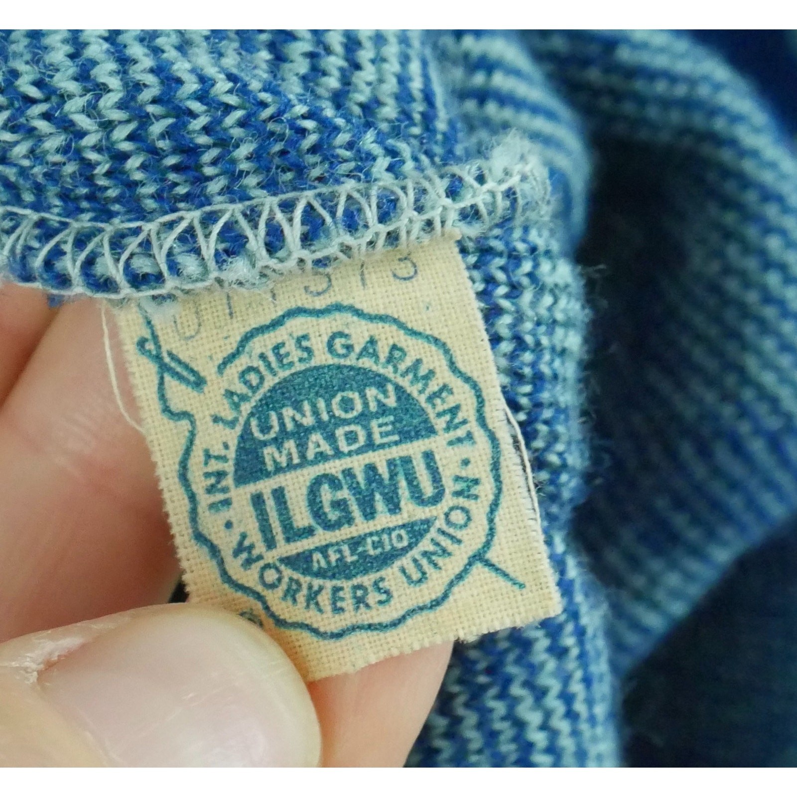 Vintage M L Turtleneck Sweater 100% Wool 60s Retro Blue Maximalist Twee Quirky