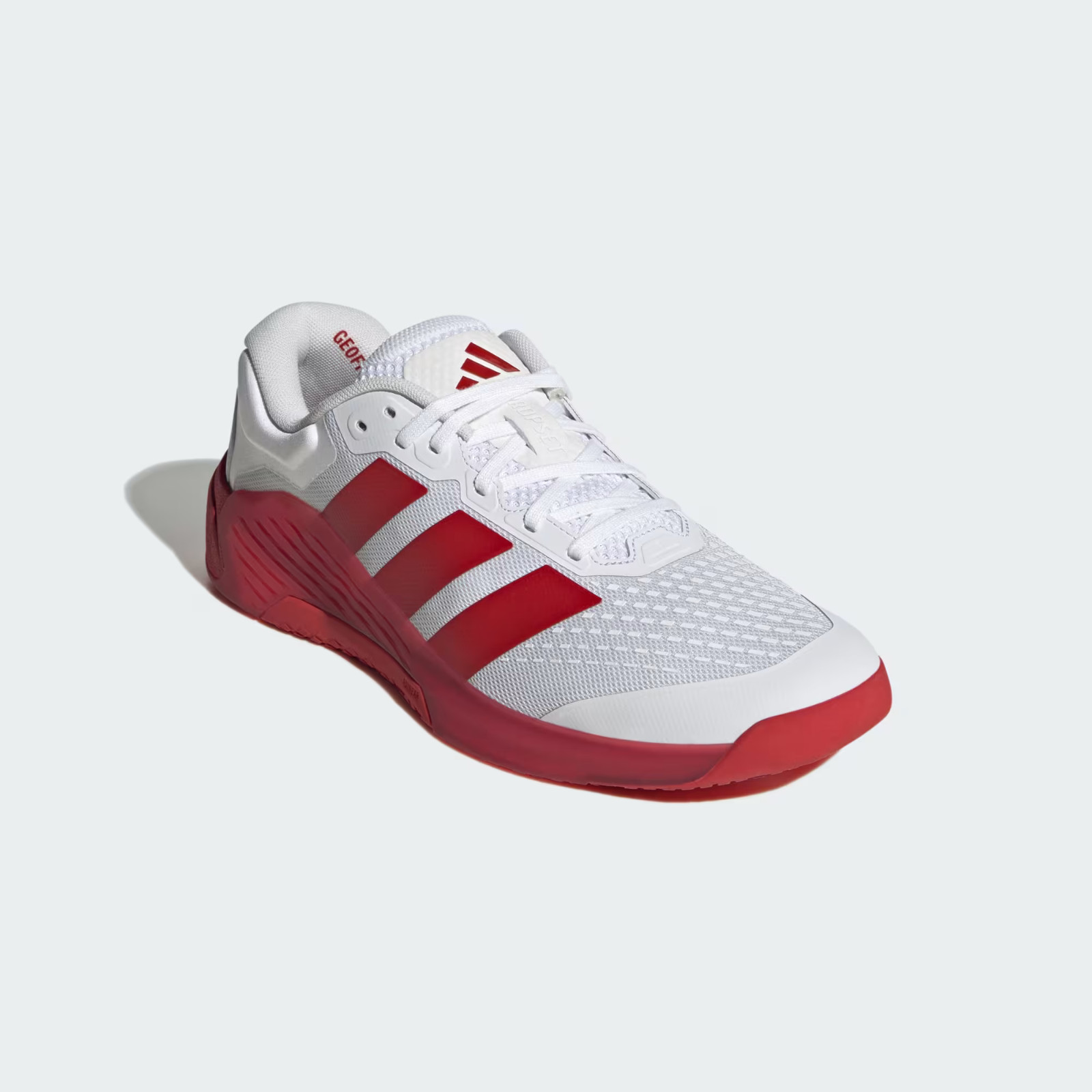 Adidas Dropset 4 Men’s Cross Training Gym Shoes White Red Size 10 JR4676 New
