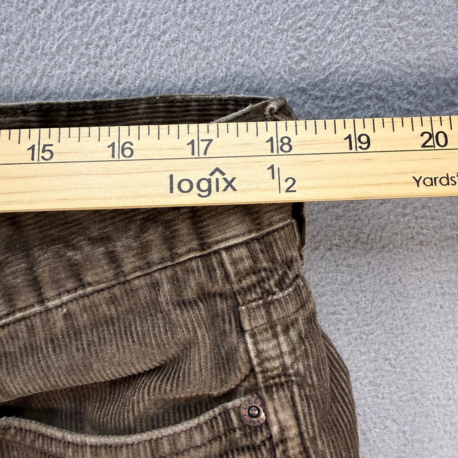 LL Bean Corduroy Pants Standard Fit 36×30 (FIT 36×29) Brown Straight Leg Cotton