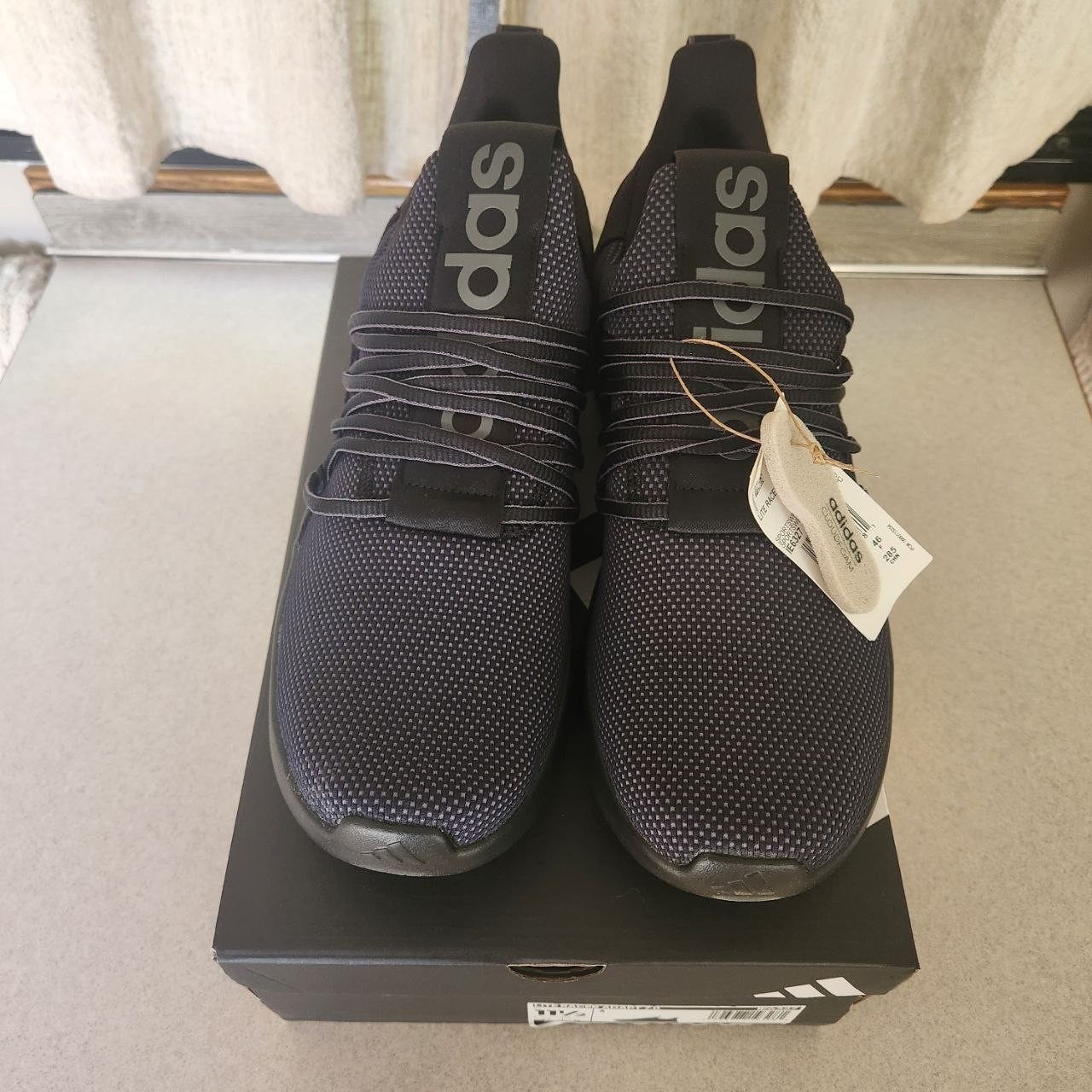 Adidas Men’s Lite Racer Adapt 7.0 Shoes – Black/Grey – Sizes 8-12 -FREE Shipping